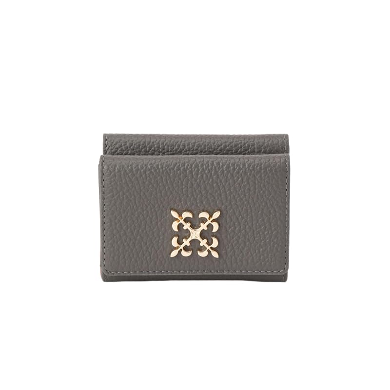 

[Rashit] Monogram plate tri-fold wallet (SO-397) RUZ1041381A0001 Free gray other 1