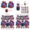 Spider-man Across The Spider-verse Party Flag Set With Balloons For Birthday And Halloween Celebration