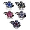 Hair Accessories Rhinestone Flower Duckbill Clips Hair Clips for Women Ponytail Headwear Hairpin