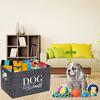Pet Toy Storage Box with Handle Convenient Clothing Blanket Toy Storage Basket Organizer for Household