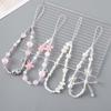 Einfache Alien Perle Stern Charmante Handgelenkschlaufe Handyhülle Seil Schmuck für Frauen Trendy Liebe Perle Schleife Perlen Handykette Lanyard