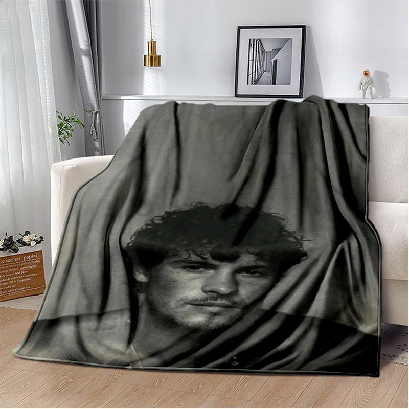 3D Shawn Mendes Handwritten Singer Soft Plush Blanket,Flannel Blanket Throw Blanket for Living Room Bedroom Bed Sofa Kid Gift