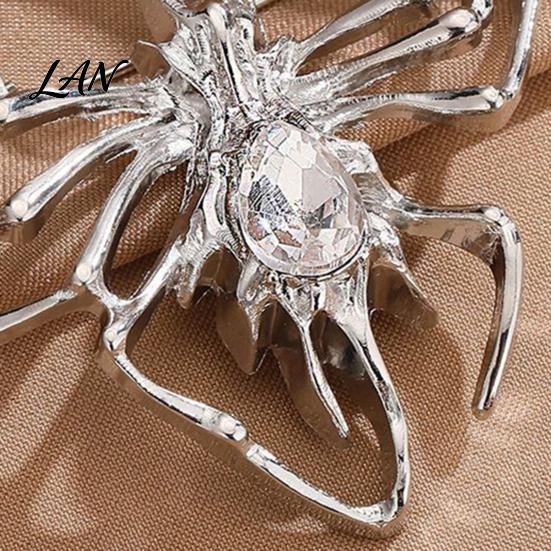 Rhinestone Spider Brooch for Men Women, Shape Alloy Lapel Non-fading Pin Pin, Sweater Cardigan Coat Clothing Accessories, Halloween Costume