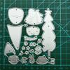 Christmas Santa Metal Cutting Dies Card Making Scrapbooking Paper DIY Template