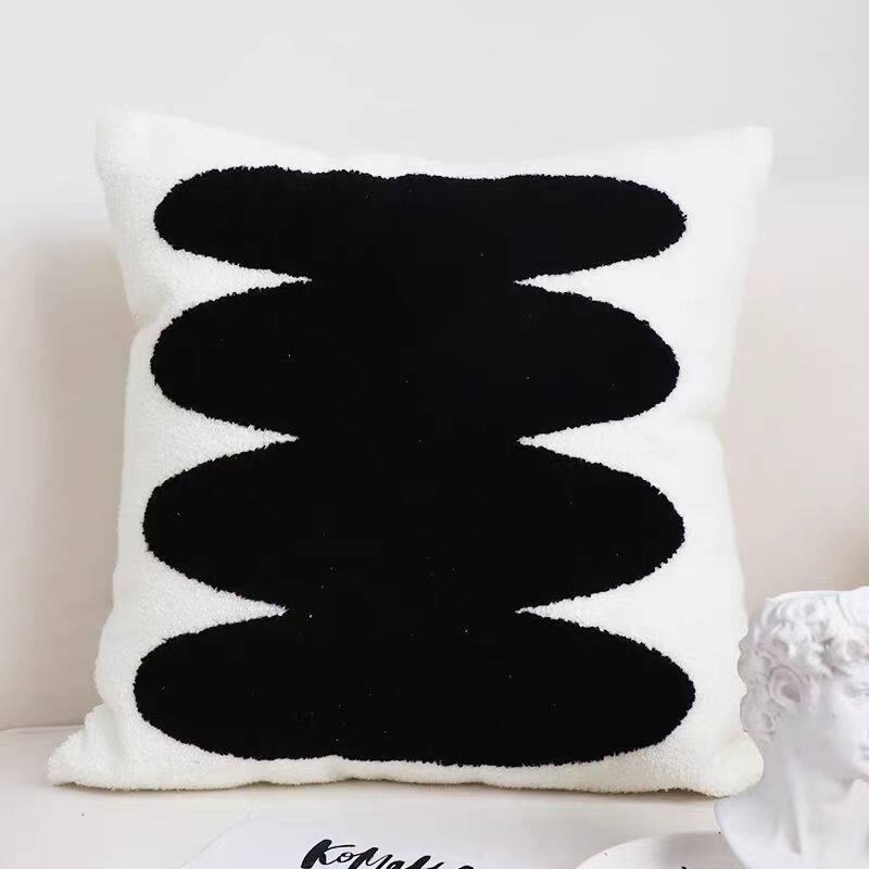 Housse de coussin de luxe Nouvelle Housse de coussin amovible lavable Design populaire Décoration de canapé de salon Housse de coussin Coussin 45×45CM