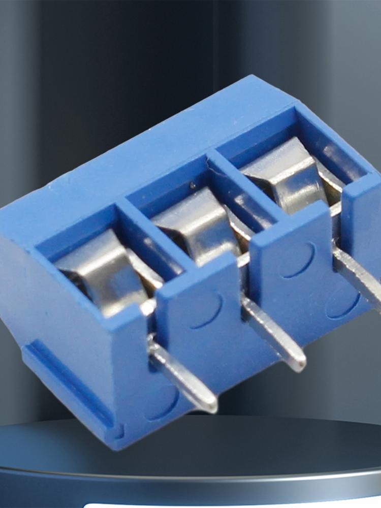 10Pcs PCB Mount Screw Terminal Block Connector Pitch 5.0mm KF301 Straight Pin 2P 3P Blue Green for Home Electronics Projects