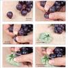 5 Strand Detailed Replicas Grape Faux PVC Fruit Decorations Perfect for Holiday Party Wedding Centerpieces