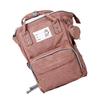 Diaper Backpack Large Capacity Waterproof Multi Pockets Travel Mummy Bag for Outdoor Pink Oxford Cloth