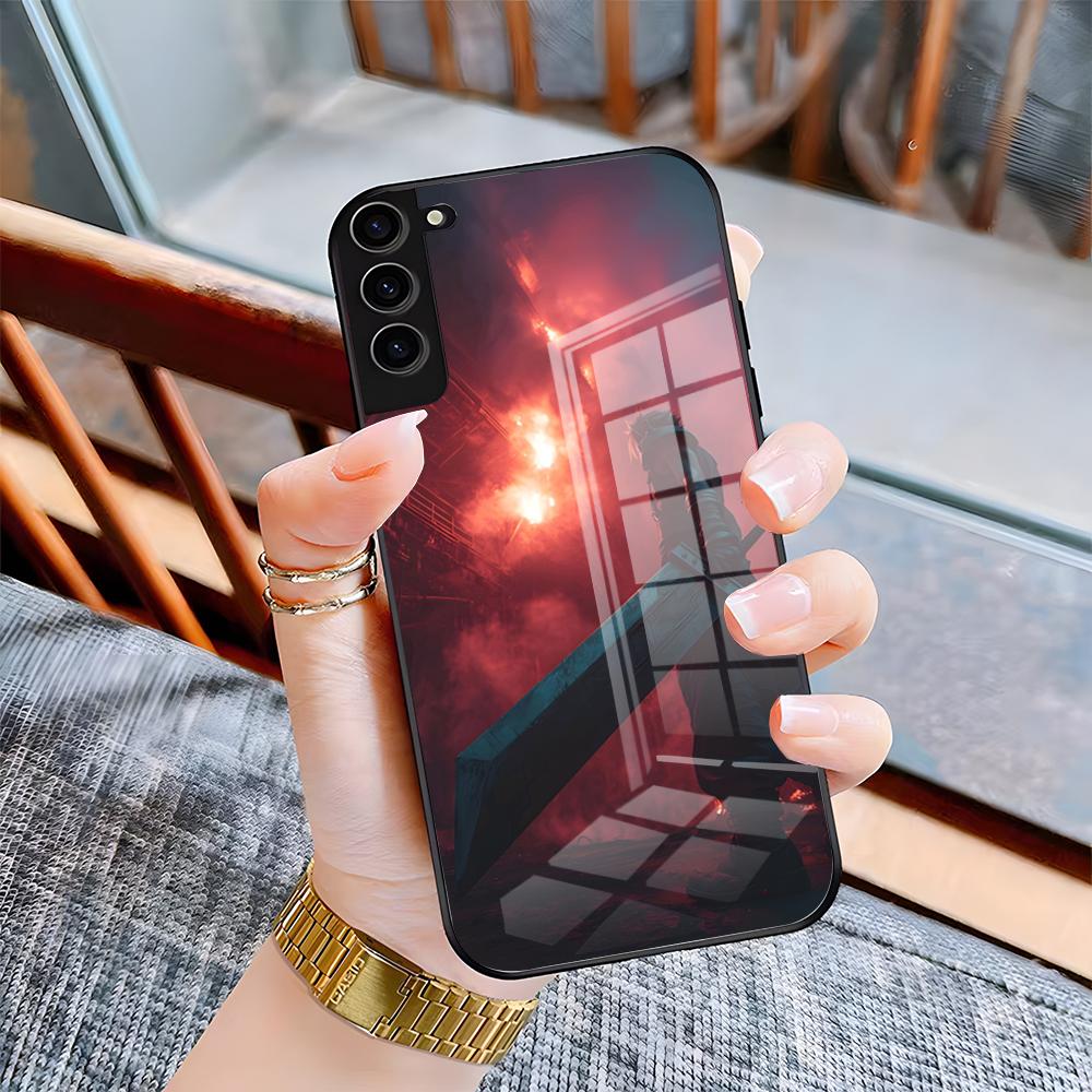 F-Final F-Fantasy Phone Case For Samsung A25 A13 A33 5G A54 A36 A35 A56 A52 A14 Shockproof Glass Cover