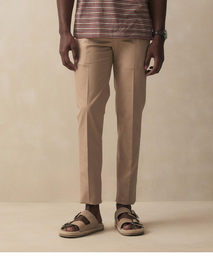 BROOKS BROTHERS Extra Slim Fit Cotton Stretch Advantage Chino (British Khaki) (Bbpcmf62713)
