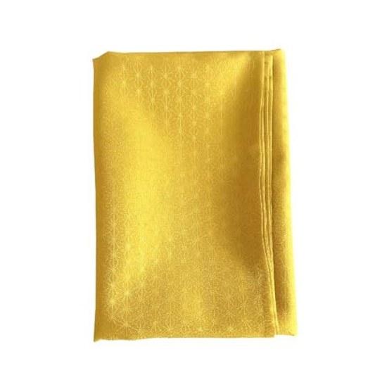 Mashuru Asanoha Jacquard Furoshiki Woven Pattern 100cm Satin Three Width Polyester 100 Centimeters 100c Large Size Made Japan Japanese Traditional