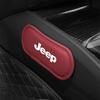 1Pcs Leather Car Pillow Car Knee Pad Elastic Memory Foam Leg Pad For Jeep Renegade Wrangler JK Grand Cherokee WJ XJ Willys Compass Command