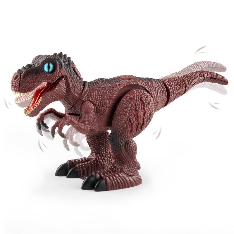 Electric Walking Dinosaur Infrared Remote Control Dinosaur Toys Children Assembled Puzzle Dinosaur Model