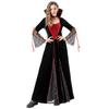 Witch Costume Dress Women Halloween Cosplay Stage Performance Medieval Fantasy Outfit With Collar