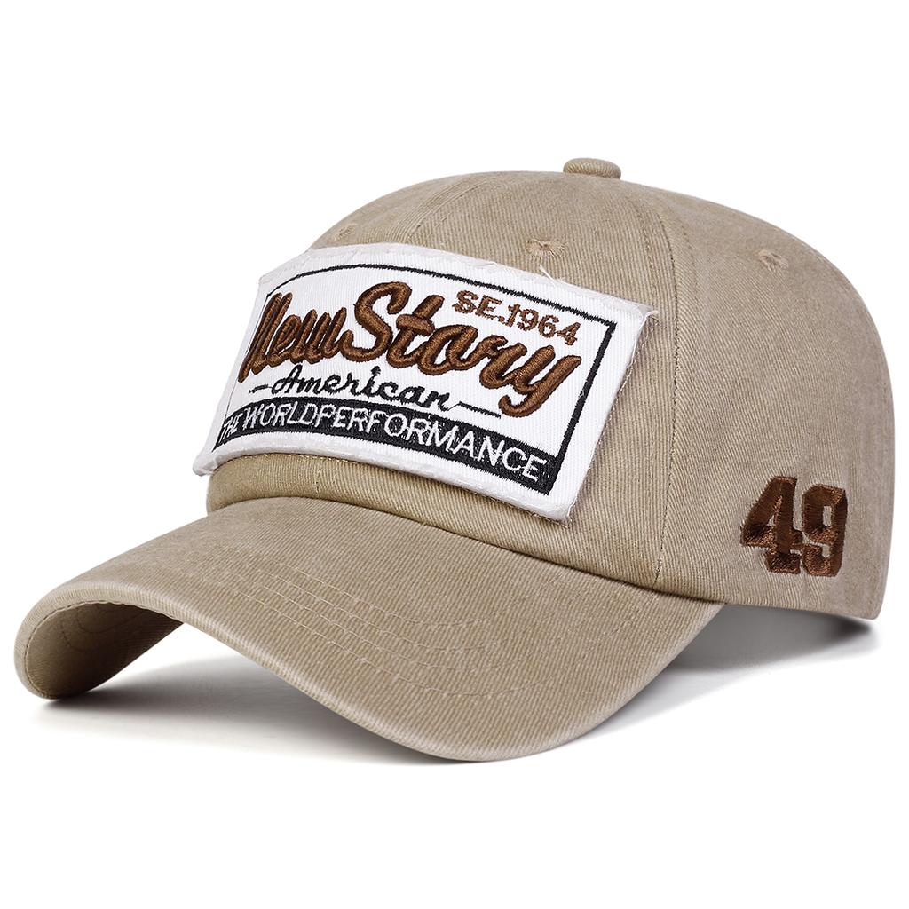 Unisex NEW STORY Letter Embroidery Wash Baseball Caps Spring Autumn Outdoor Adjustable Casual Hats Sunscreen Hat Sports Cap