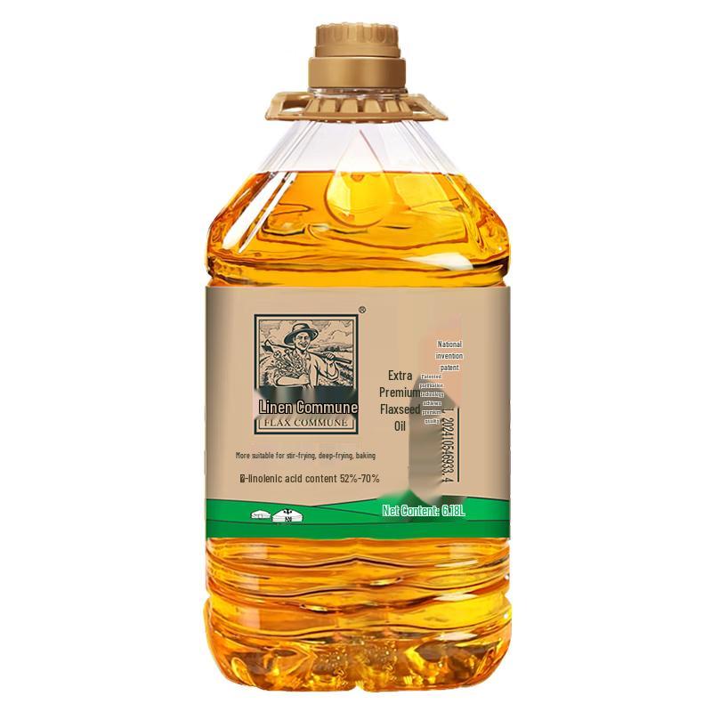 Flax Commune Premium Cold-Pressed Flaxseed Oil with Omega-3