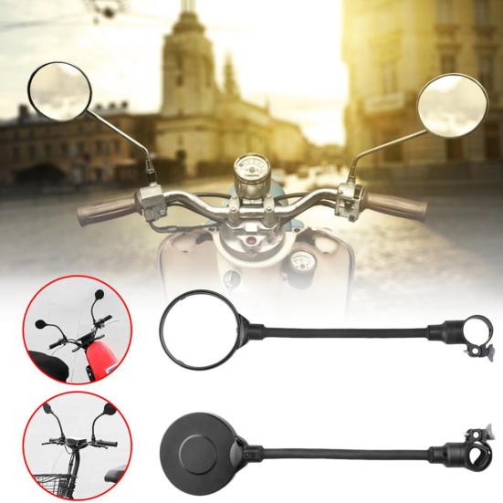 Bike Motorcycle Electric Vehicle Adjusting Large Screen Bicycle Rearview Mirror