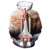 Herbst Space Shuttle Rakete 3D Druck Hoodies Herren Damen Mode Lässige Sweatshirts Übergroßer Hoodie Pullover Trainingsanzug Kleidung