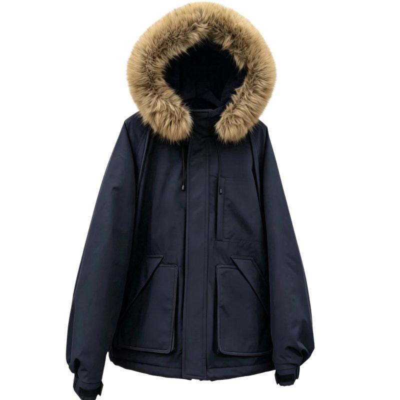 Tooling wind Parker cotton clothes winter new warm thickened detachable loose cotton clothes jacket