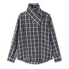European Style Women's Plaid Double-Breasted Shirt 2026