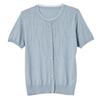 2026 Stylish Ice Silk T-shirt for Middle-aged & Elderly Women - Versatile Round Neck Short Sleeve Knit Top