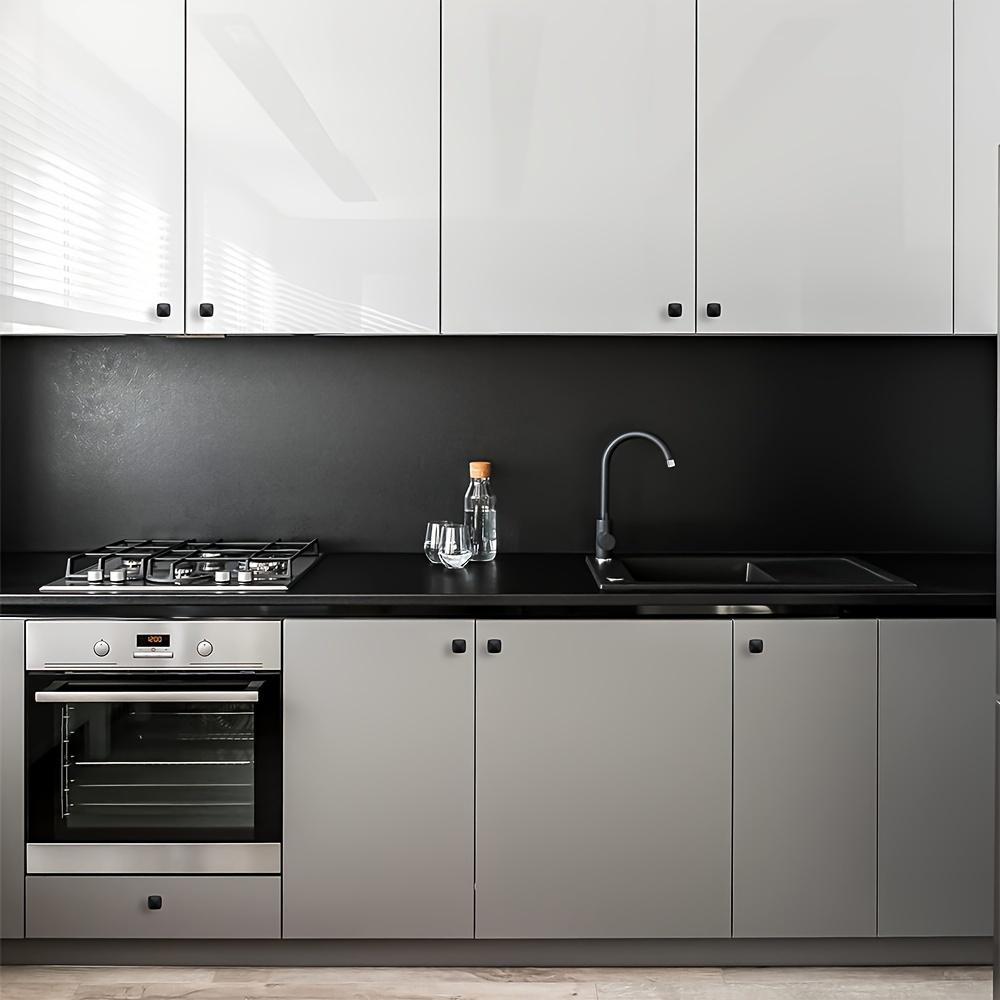 Πόμολα ντουλαπιών αλουμινίου, 1,22*0,98 ιντσών, 10τμχ, πόμολα ντουλαπιών κουζίνας ματ, μαύρα για συρτάρια, πόμολα ντουλαπιών, πόμολα ντουλαπιών, με βίδες