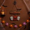 Cartoon Halloween Ghost Door Sign Wooden Door Hanging Haunted House Hanging Door Plate  Farmhouse