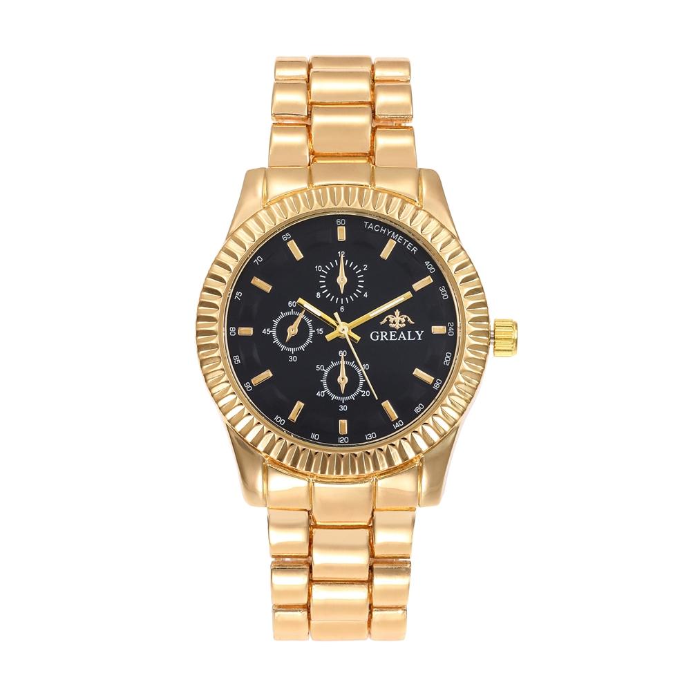Women Watches Fashion Casual Gold Women Quartz Watch Ladies Dress Wristwatch Relogio Feminino Three Eyes Decorate Men Watch Gift