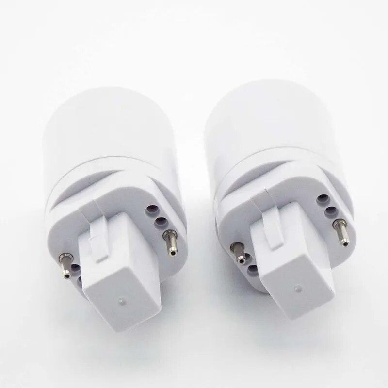 1PC Retardant G24 To E27 Lamp Base Bulb G24 Adapter Screw Power Holder Converter Light Bulb Socket Halogen CFL Lamp