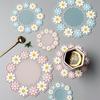 1pc Heat Insulation Coaster High Temperature Resistant Potholder Home Coaster Silicone Bowl Pad Soft Cup Mat Placemat Flower Placemat Flower Coaster
