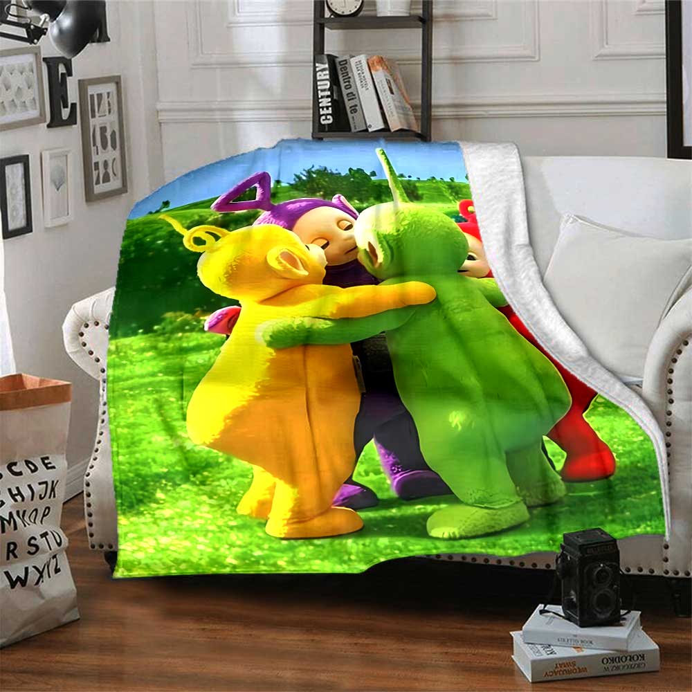 Teletubbies Hug Cozy Blanket Comfortable Ure Suitable Picnics All-Season Use Versatile Accessory Birthday Christmas Gift Blanket Y6
