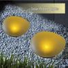 Outdoor Solar Pebble Garden Lights for Lawn and Courtyard