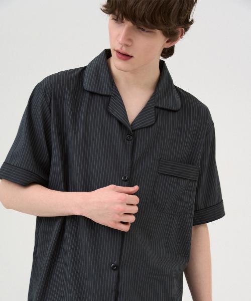 [Dossy] Silk-Fit Modern Short Sleeve Shorts Pajama Set + Waffle Room Shoes [Shipped from Korea] 100% Authentic