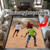 Customize Picture Personalized Picture Floor Rug Office Rug Design for Game Room Dining Room Entryway Playrooms Antislip Carpet Anime Office Decor