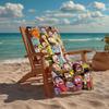Rick and Morty Fashion Beach Towel: Ideal for Summer Adventures Soft, absorbent and quick drying suitable for swimming and bathing