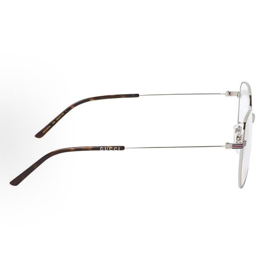 Gucci GG1125OA-003 Silver Metal Eyeglass Frames for Men and Women - Luxury Optical Glasses