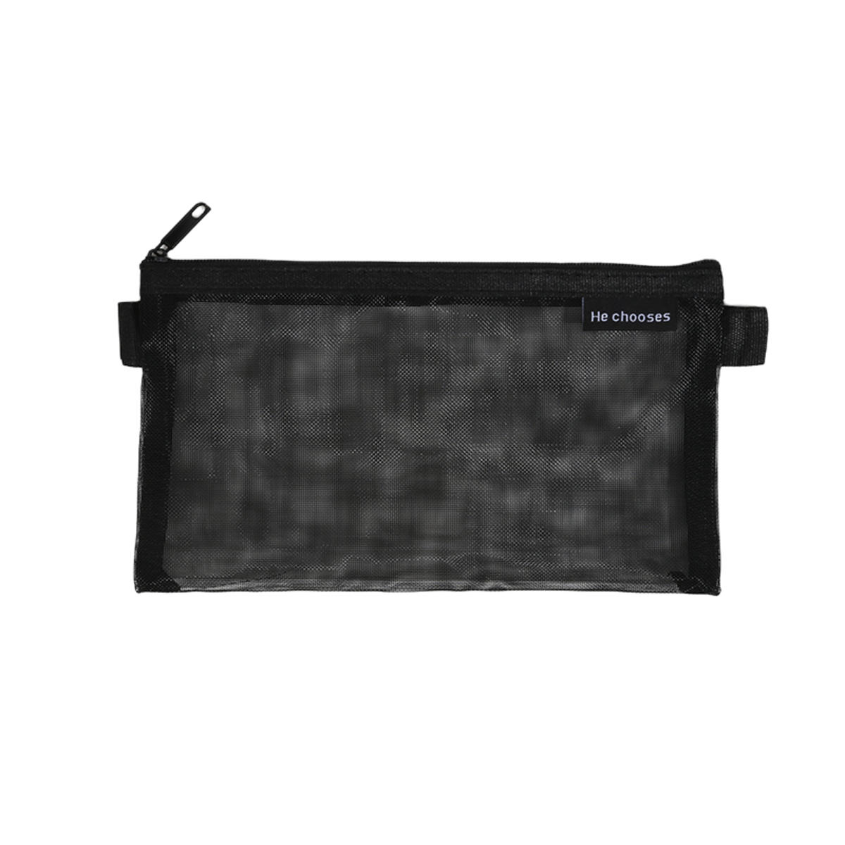 

Simple Transparent Double Mesh Bag Pencil Case Office Student Pencil Cases Nylon Kalem Kutusu School Supplies Pen Box one size чёрный