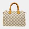 [Pre-Owned] Speedy Pillow Bag Classic Checkered No Shoulder Strap Canvas And Leather Shoulder Crossbody Tote Bag 25 - Fair #K1CE7Z