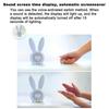 Rabbit Wake Up Lights Bedside Lamps Alarm Clocks Light Rabbit Alarm Clocks - Pink
