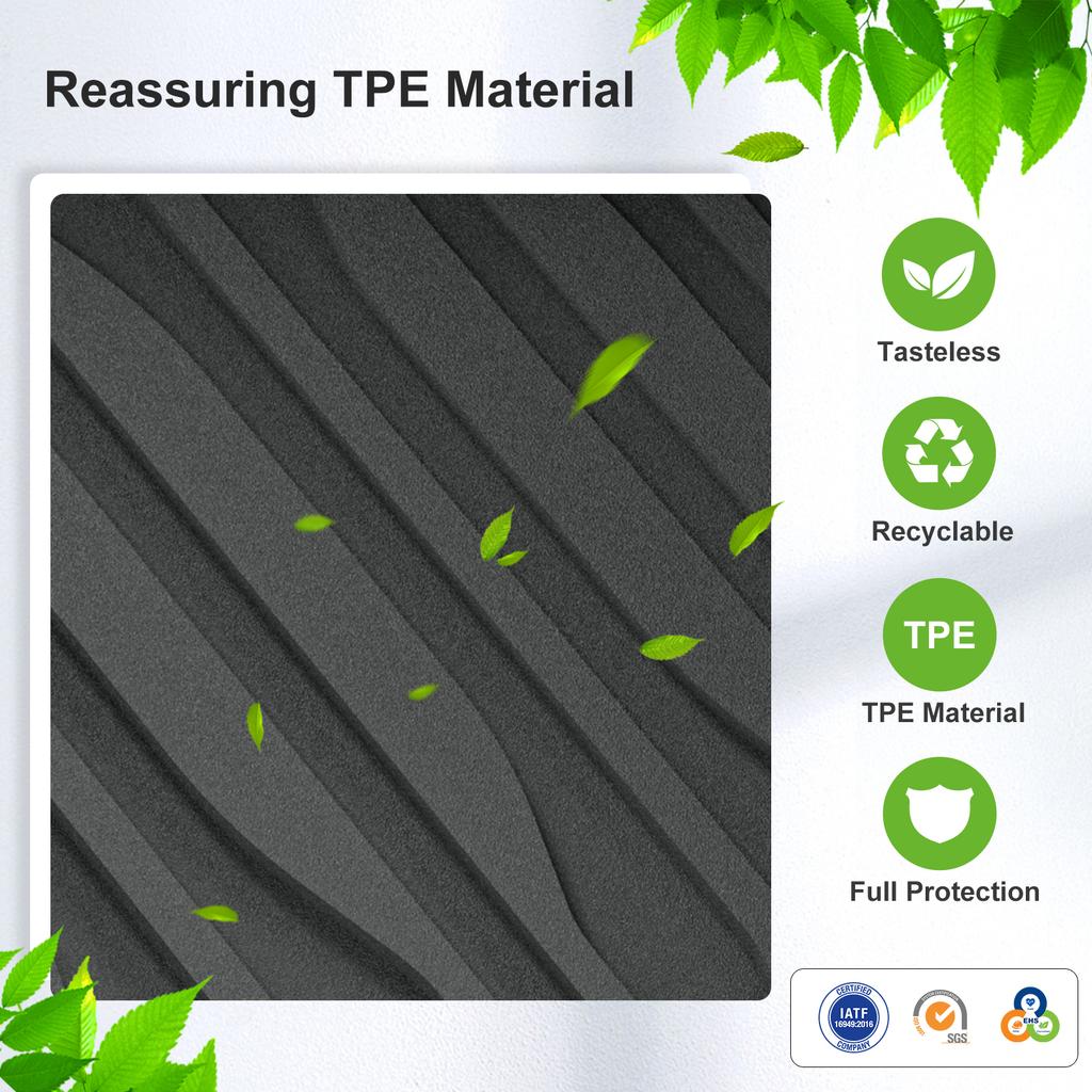 LUCKEASY for BYD SHARK 2025 2025 Car Floor Mats TPE Waterproof Foot Pad Auto Pickup Interior Accessories Cargo Liner Trunk Mat