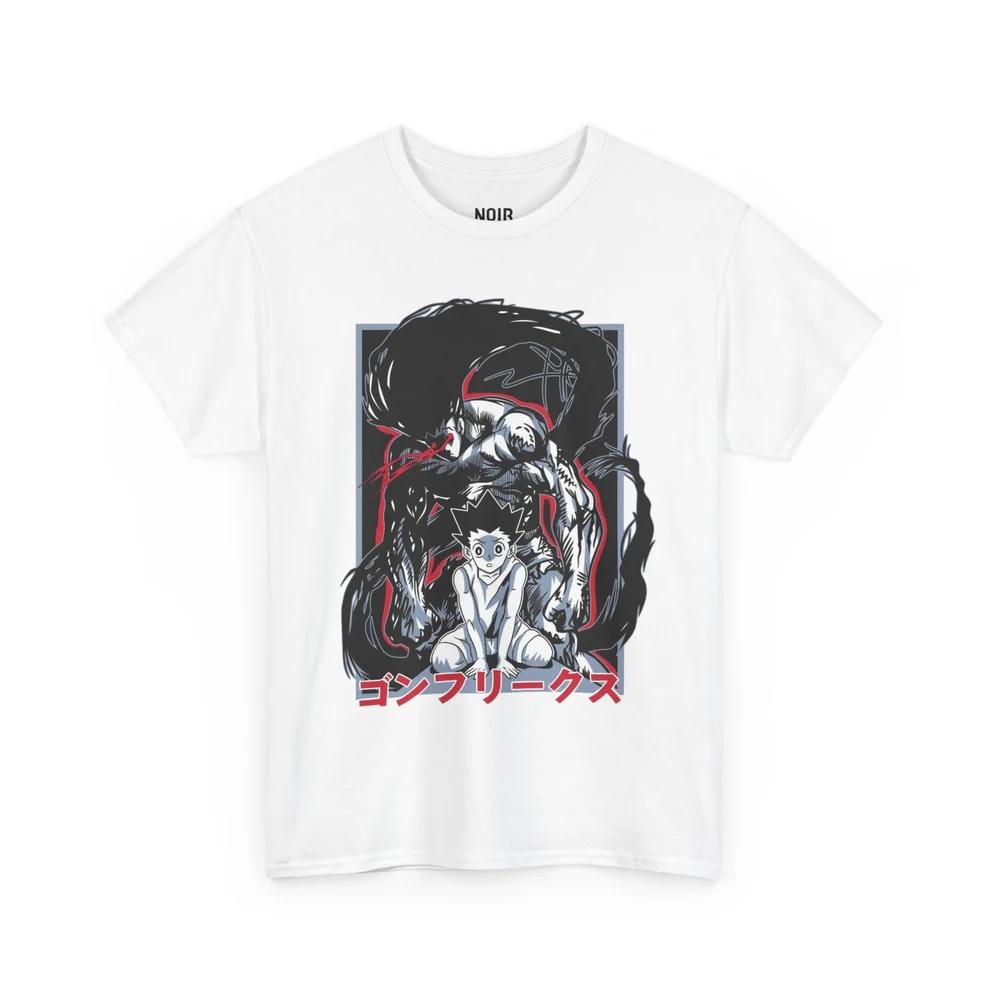 Hunterhunter Gon Dark Aura Pure Cotton Tshirt Unisex And Unisex Anime Style Fashion Comfortable Casual Short Sleeved Tshirt