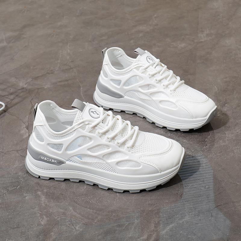 2025 Summer Mesh Comfortable Breathable Chunky Sneakers Women Height Increasing Running Shoes Fashion Ightweight Casual Shoes