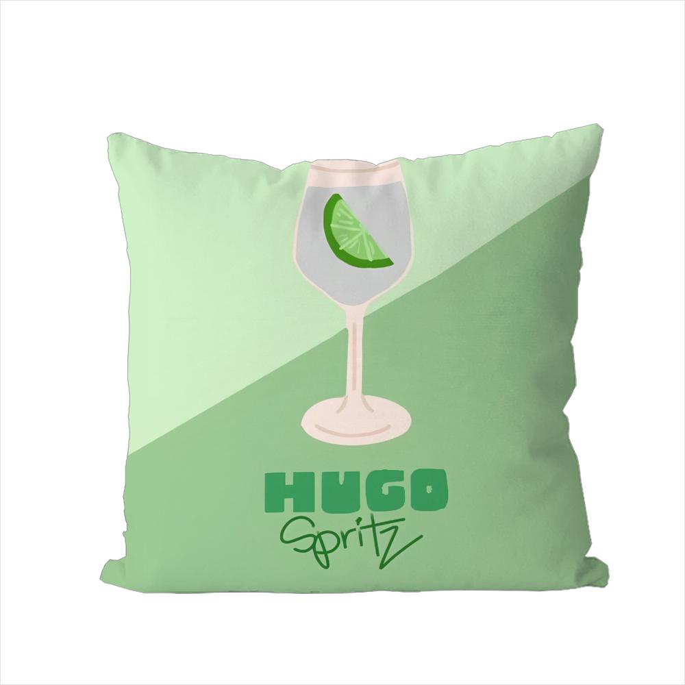 Hugo Spritz Cocktail Pillow Case For Car Sofa Decorative Home Doublesided Print Plush Square Throw Pillow Cushion Cover