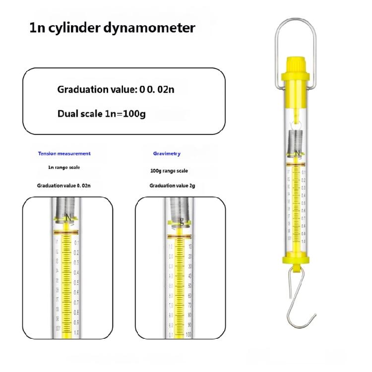 3Pcs Newton Force Meter Spring Scale Dynamometer For Measuring Tension Gravitation And Friction In Experiments