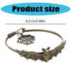 Stilvolles Fledermaus-Armband Legierung Festival Armreif Halloween-Accessoire Modisches Armband für Party- und Festival-Outfits