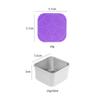 304 Stainless Steel Sauce & Salad Dressing Container with Silicone Lid - Leakproof Square Snack Lunch Box