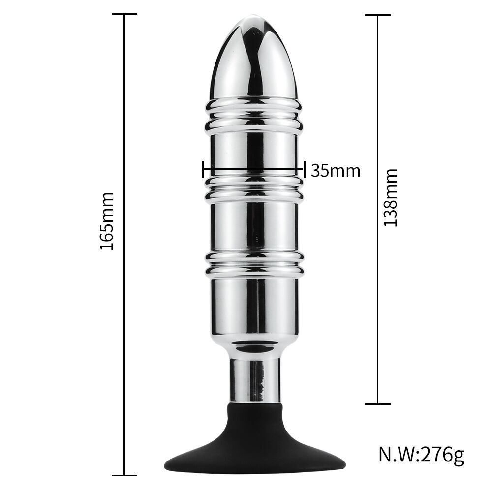 Metal Metal Adult SM Sexy Sucker Address Silicone Metal Butt Plug Go Out Wear Anal Plug
