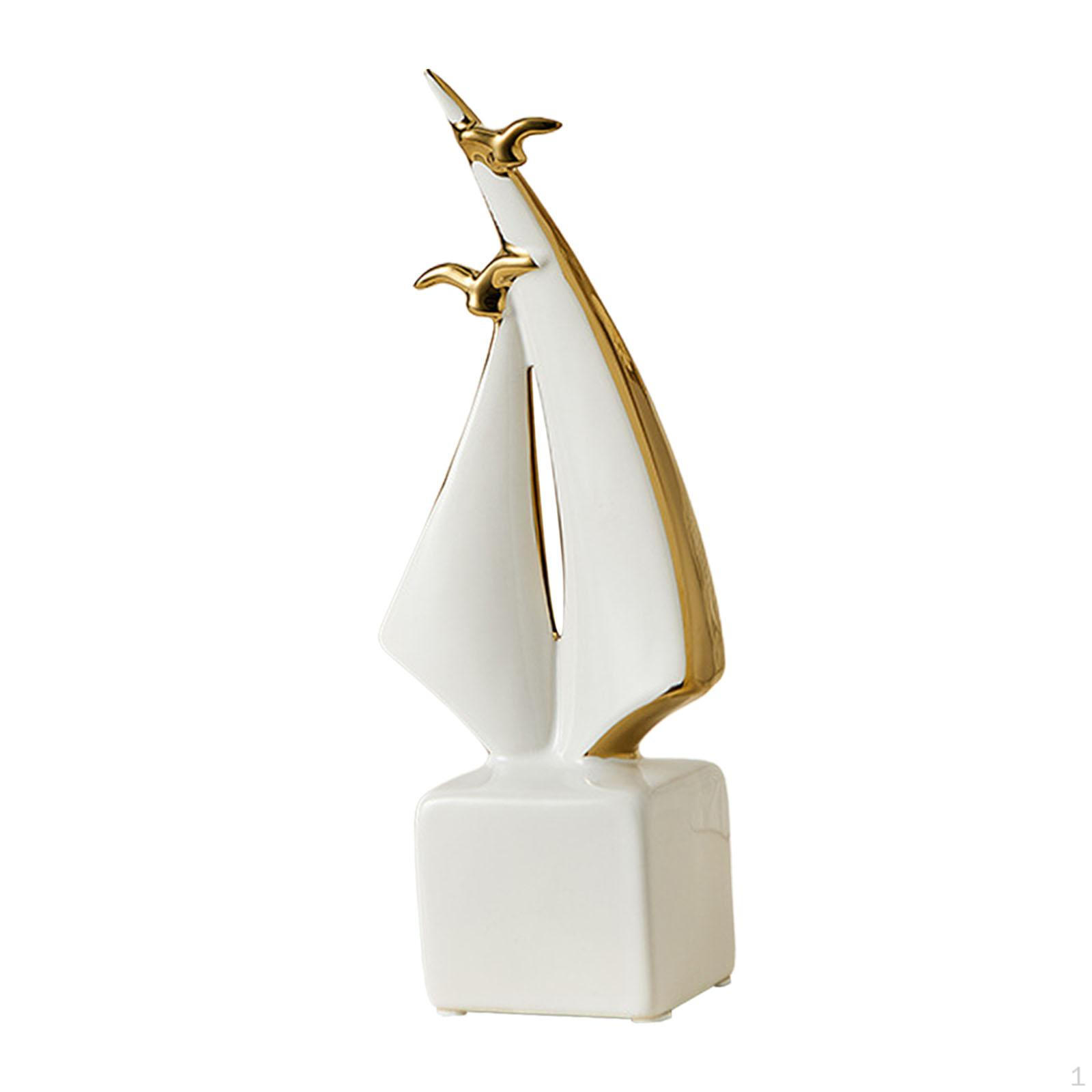 

Парусник Искусство Статуя Фигурка Украшение Современная Настольная Скульптура Настольный Орнамент для Кабинета Style B