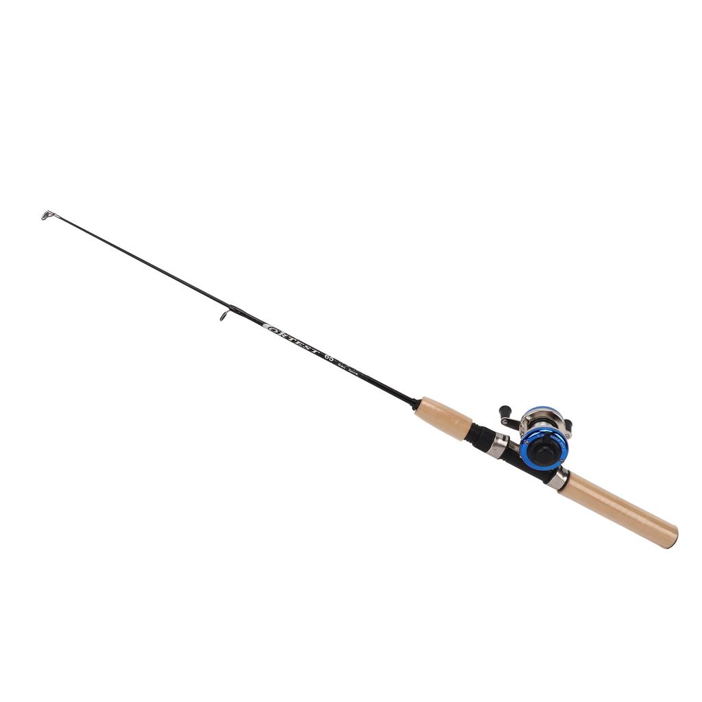 Ice Fishing Rod Kits Complete 27.6inch Rod Portable Ice Fishing Accessories with Case Jigs Float Hook Weight Reel