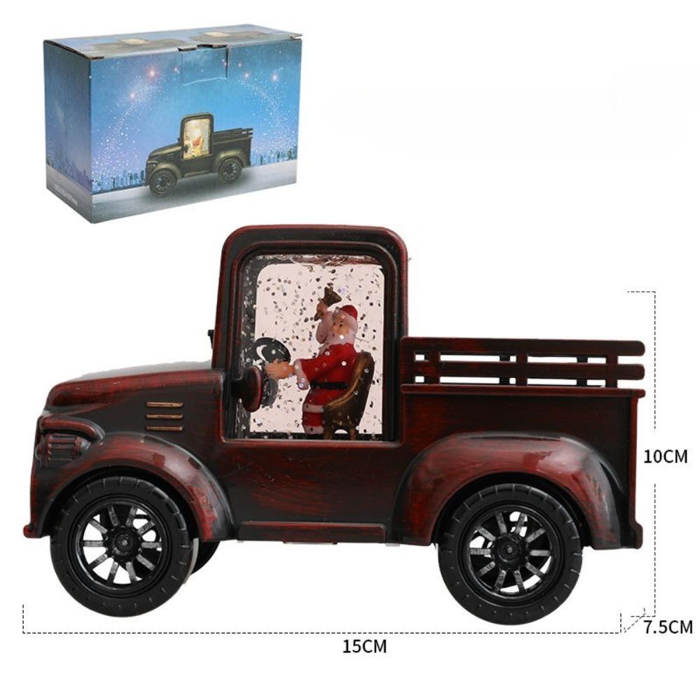 Christmas Decoration Gifts, Water Filled Trucks, Santa Claus, Water Filled Car Decorations, Santa Claus Truck Ornaments